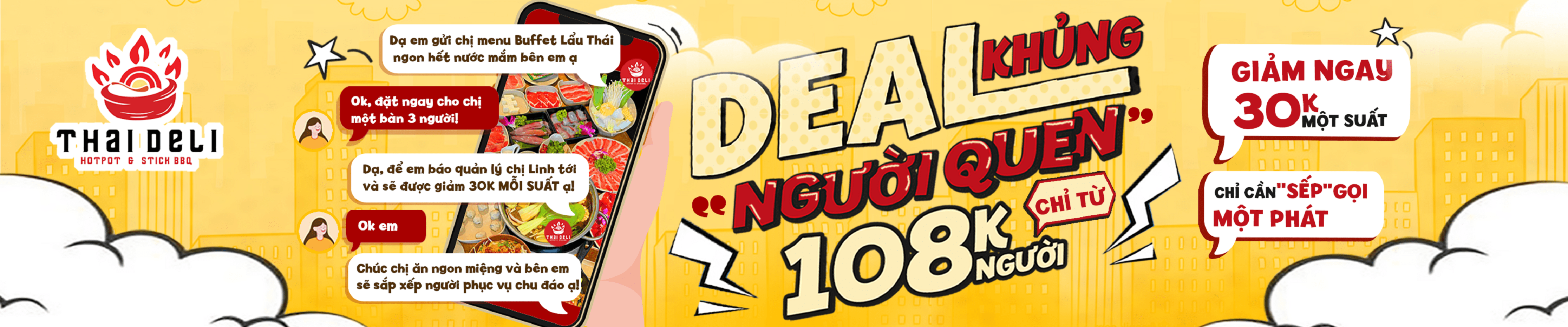 Deal khủng người quen chỉ từ 108K