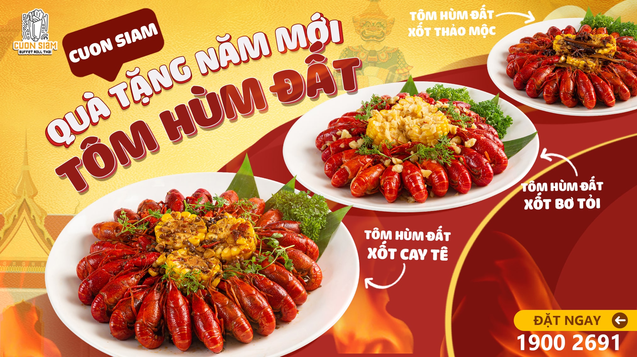 Quà tặng năm mới tôm hùm đất