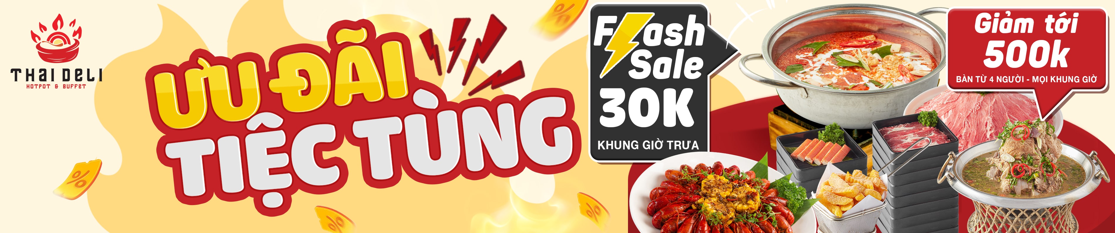 Ưu đãi tiệc tùng Flash Sale 30K