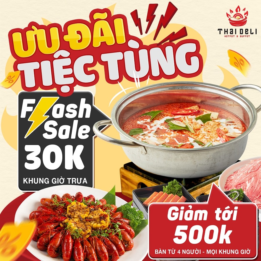 Ưu đãi tiệc tùng Flash Sale 30K