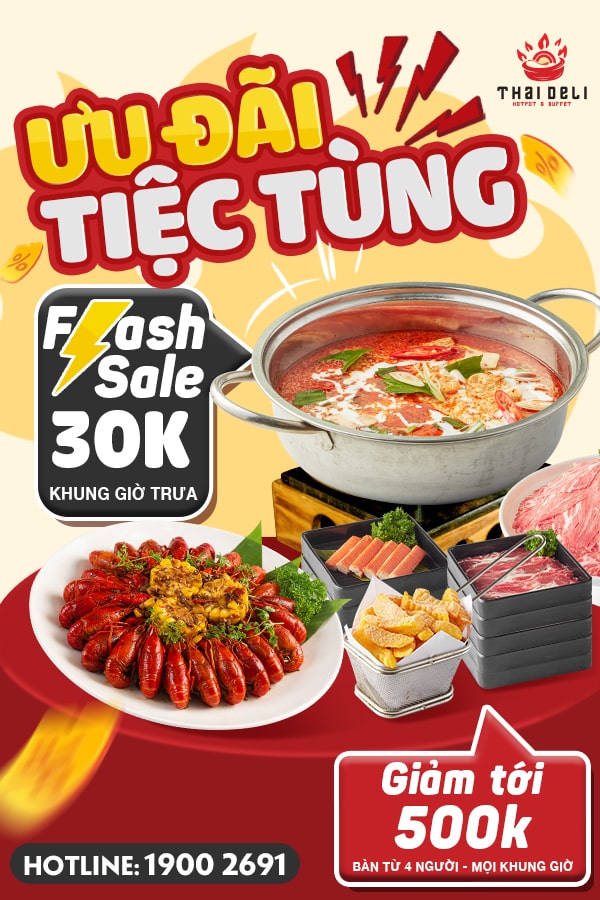 Ưu đãi tiệc tùng Flash Sale 30K