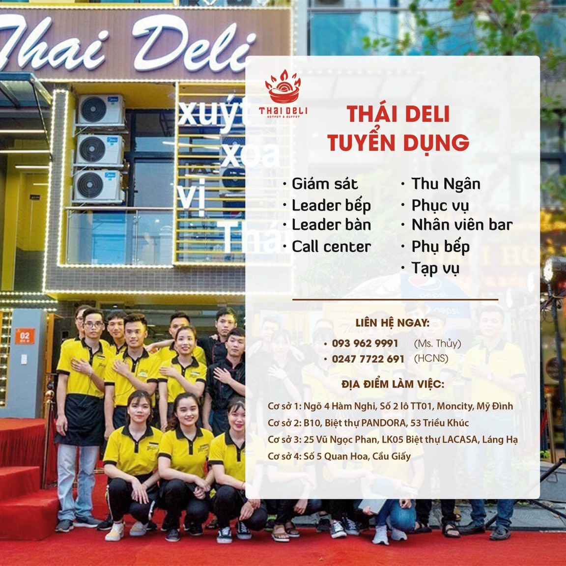 Hãy tham gia cùng Thai Deli